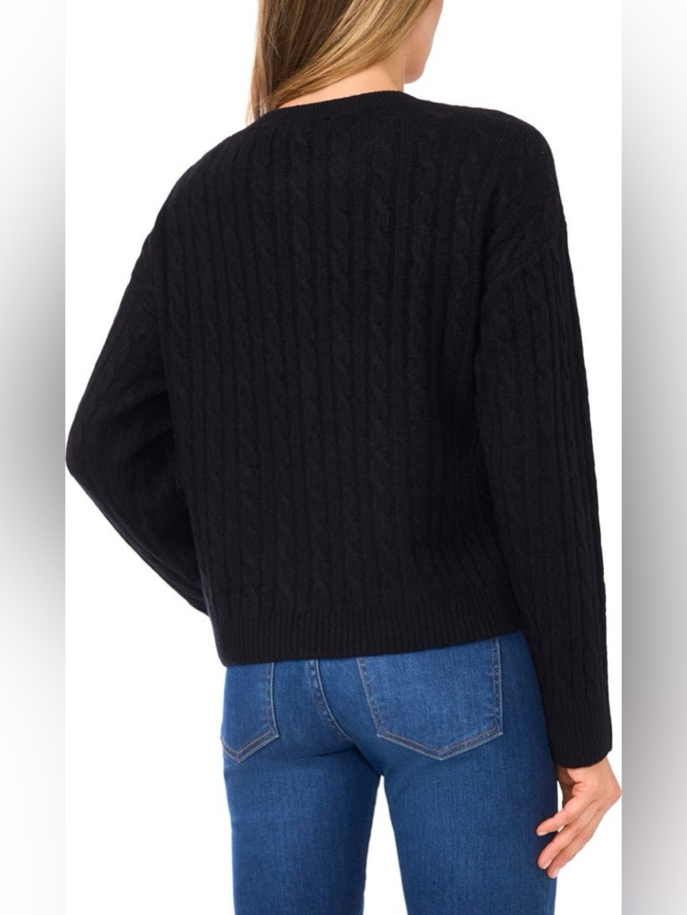 Ted Baker Black Floral Embroidered Crewneck Sweater - Picture 2 of 9
